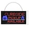 Alpine Industries 19 in W x 10 in H LED Rectangular Curbside Pickup Available Sign with Two Display Modes, PK2 ALP497-16-2pk - alternate 6